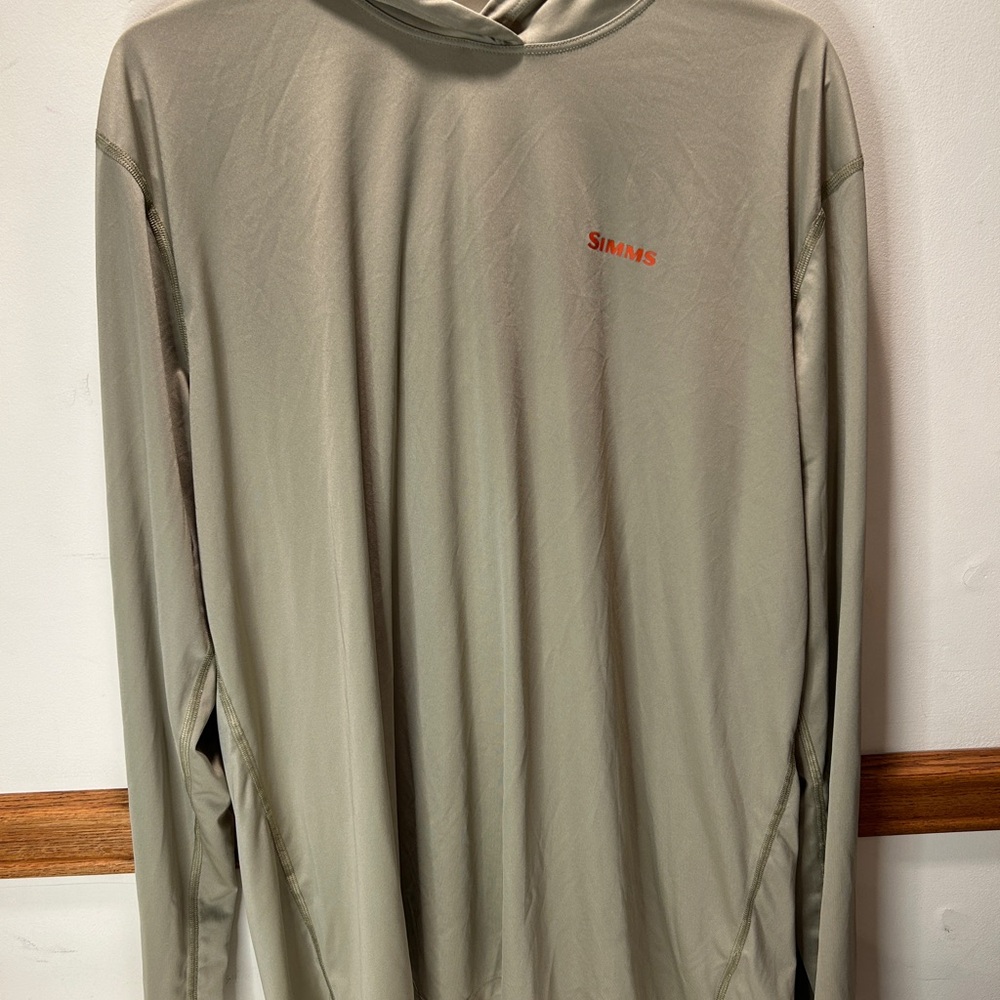Simms Olive Green Smallmouth Sunshirt XL
